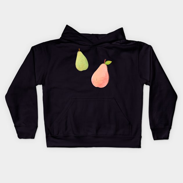 Autumn Pears Kids Hoodie by ColorsHappiness